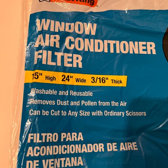 Window Air Conditioner Filter (new) /  15" High 24" wide 3/16" thick  Frost King - Picture 7 of 12